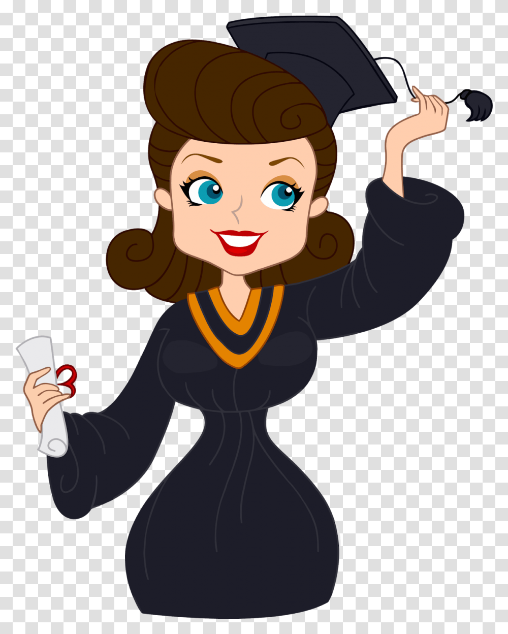 Graduation Clip Art Free Printable, Person, Human, Face, Leisure Activities Transparent Png