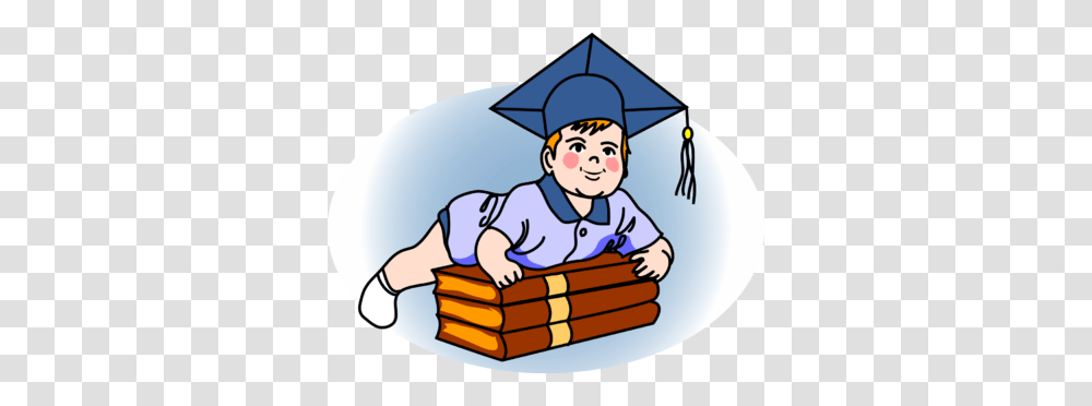 Graduation Clipart Grad, Student, Baby, Reading Transparent Png