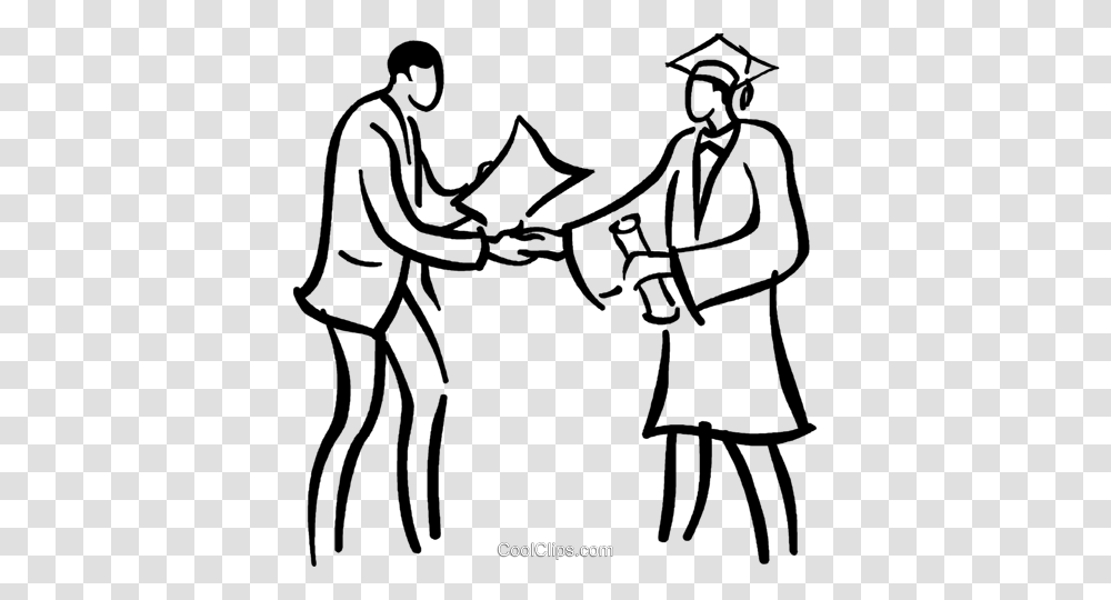 Graduation Day Royalty Free Vector Clip Art Illustration, Hand, Drawing, Duel, Doodle Transparent Png