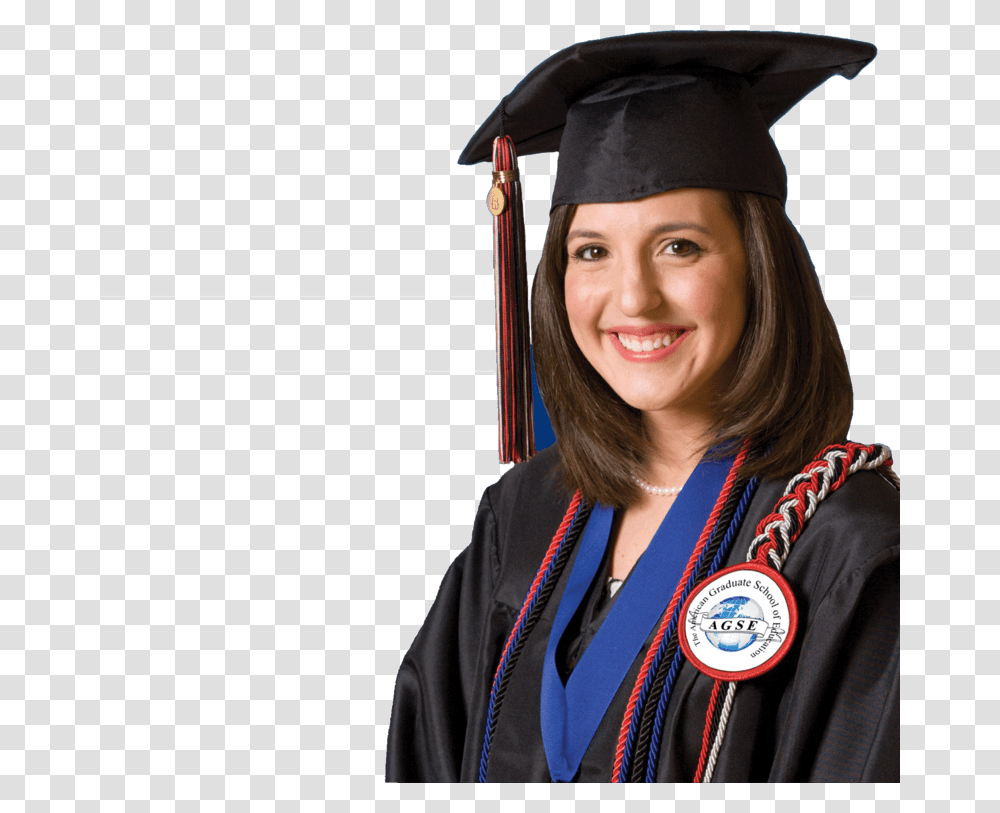 Graduation Girl With Graduation Cap, Person, Human, Gold, Helmet Transparent Png