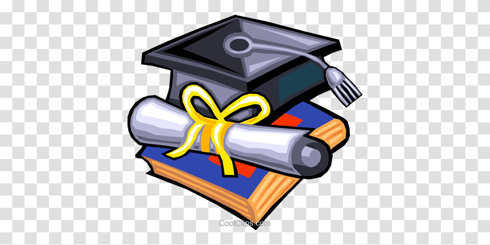 Graduation Hat And Diploma Royalty Free Vector Clip Art, Dynamite, Bomb, Weapon Transparent Png