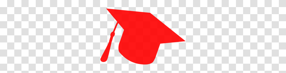 Graduation Hat Silhouette Red Clip Art, Logo, Trademark, Star Symbol Transparent Png