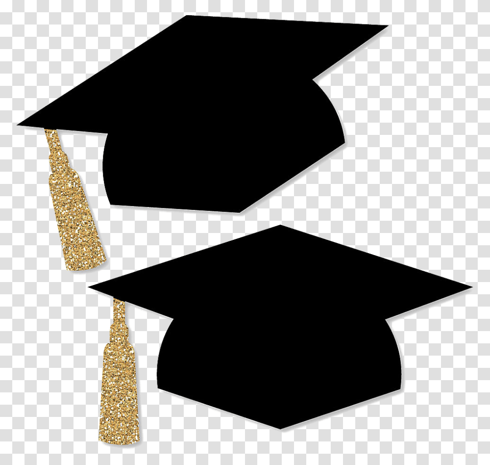 Graduation Hat With Gold Tassel Graduation Hat With Gold Tassel, Bow, Symbol, Star Symbol, Text Transparent Png
