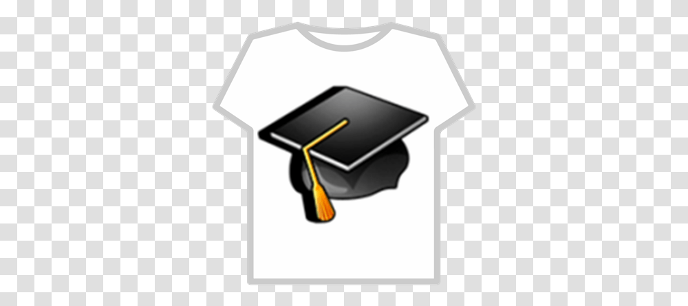 Graduation Hatpng Roblox Roblox Clever Cover T Shirt, Mailbox, Letterbox, Hand, Clothing Transparent Png