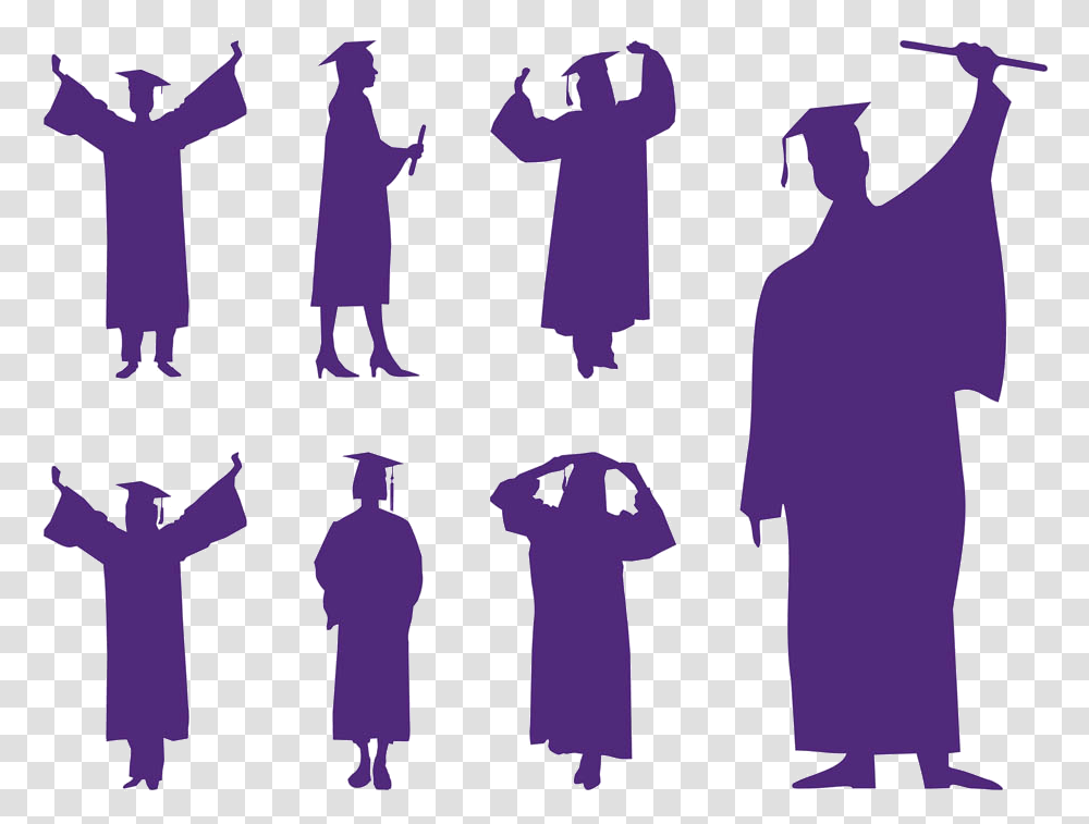Graduation Is Silhueta Formando, Cross, Person, People, Hand Transparent Png