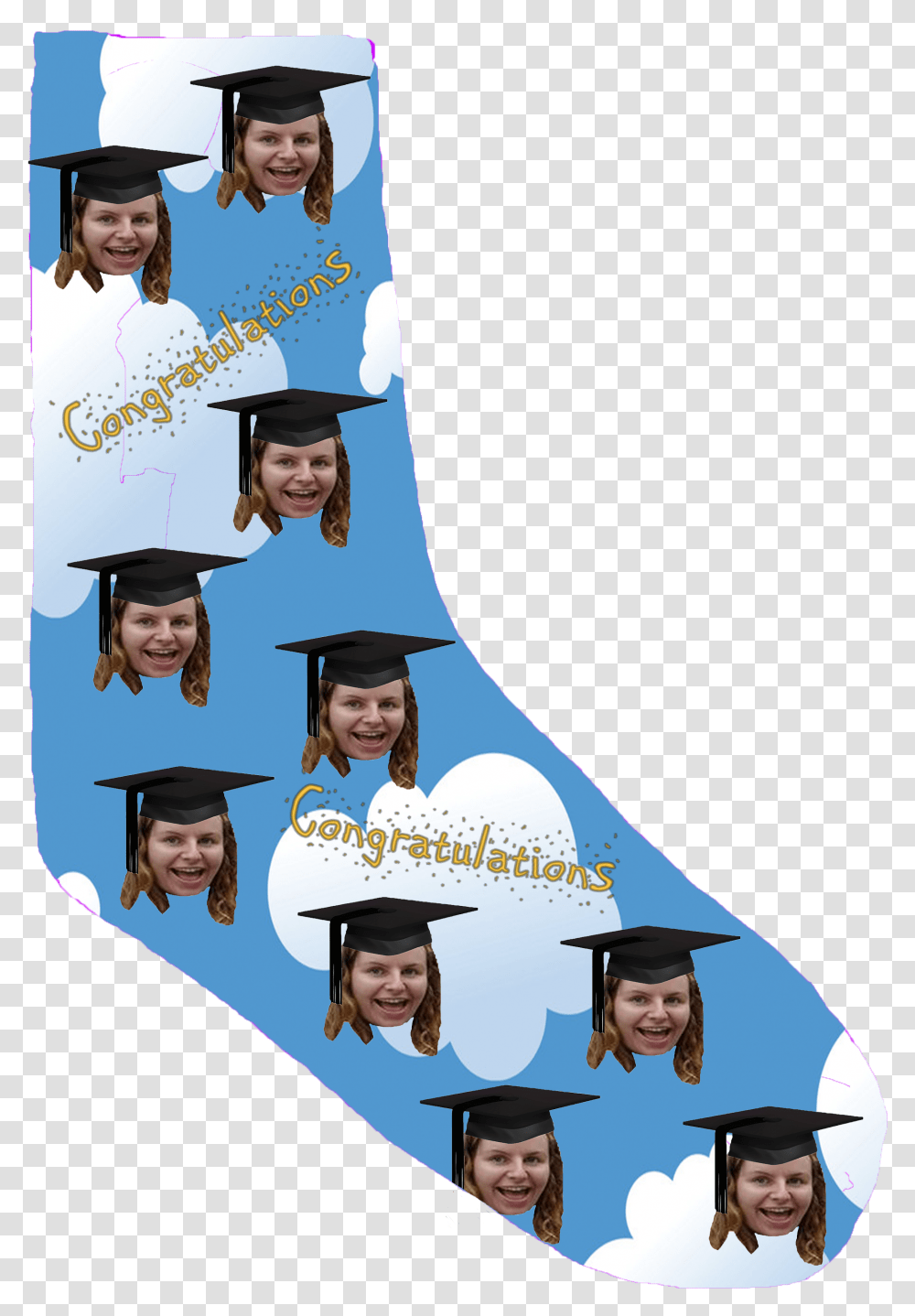 Graduation Mortarboard Hat Photo Socks Poster, Person, Human Transparent Png