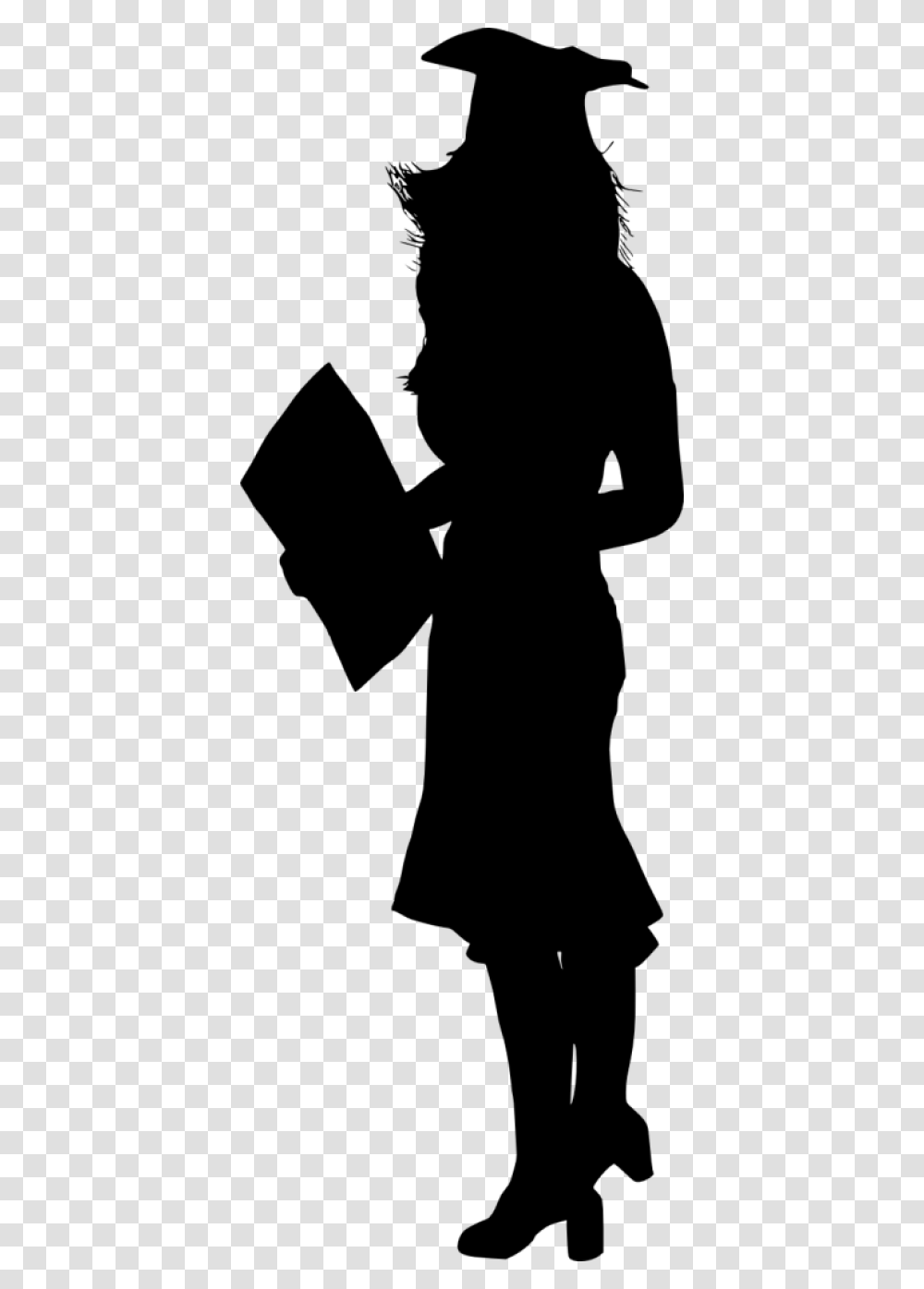 Graduation Silhouette, Person, Sleeve, Long Sleeve Transparent Png