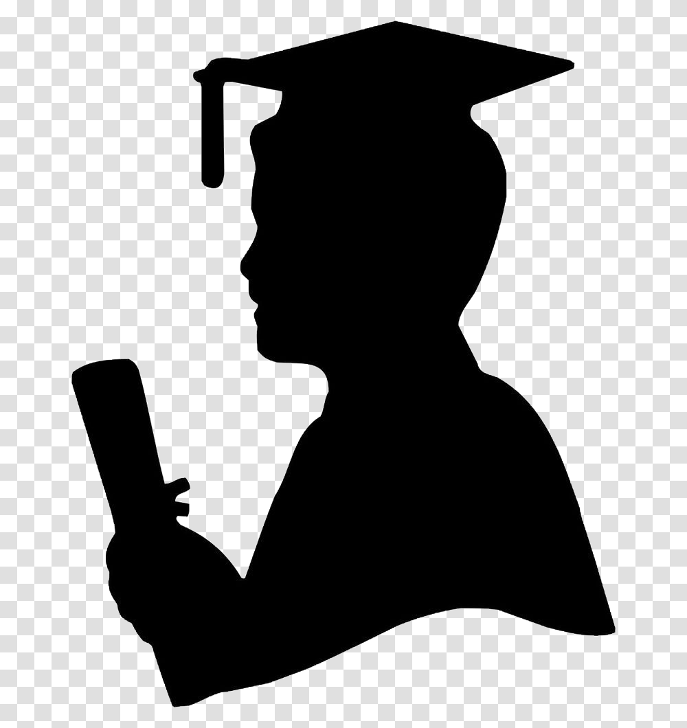 Graduation Silhouette Silueta De Hombre Graduado, Electronics, Finger, Photography, Phone Transparent Png