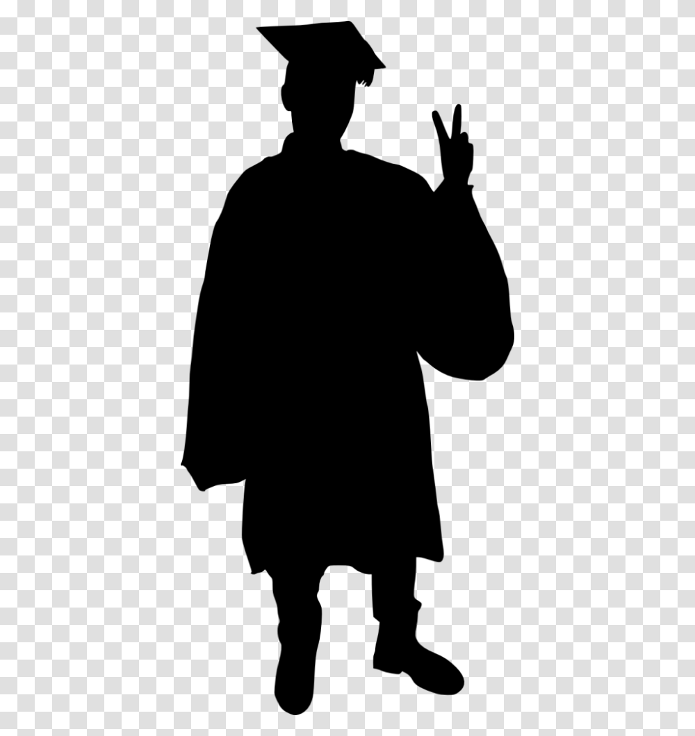 Graduation Silhouette, Sleeve, Person, Long Sleeve Transparent Png