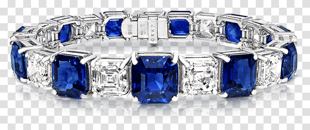 Graff Emerald Cut Bracelet, Sapphire, Gemstone, Jewelry, Accessories Transparent Png