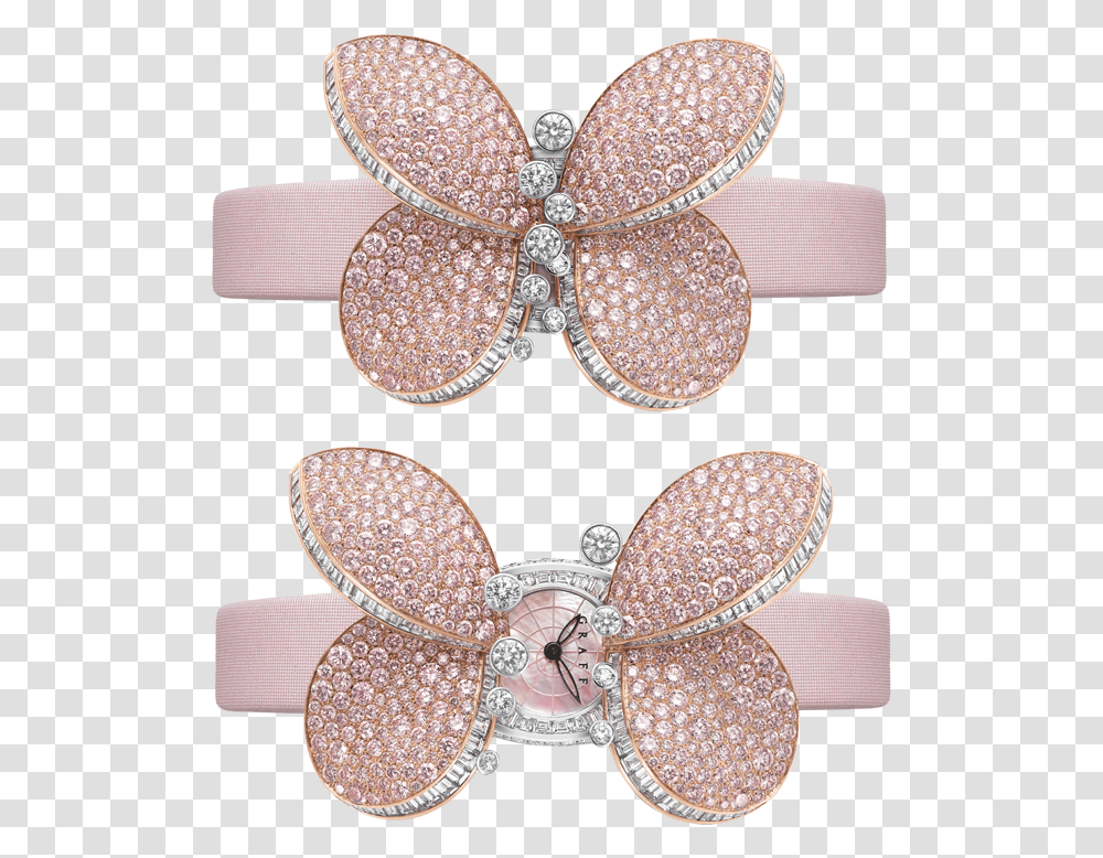 Graff Princess Butterfly White Gold Amp Pink Diamonds Graff, Accessories, Accessory, Jewelry, Hair Slide Transparent Png