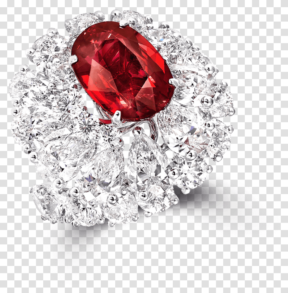 Graff Ruby Diamond Ring, Gemstone, Jewelry, Accessories, Accessory Transparent Png