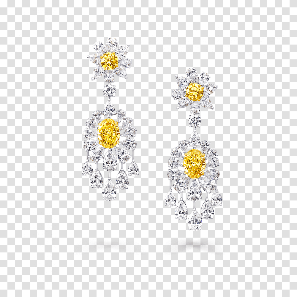 Graff Yellow Diamond Earrings, Accessories, Accessory, Jewelry, Brooch Transparent Png