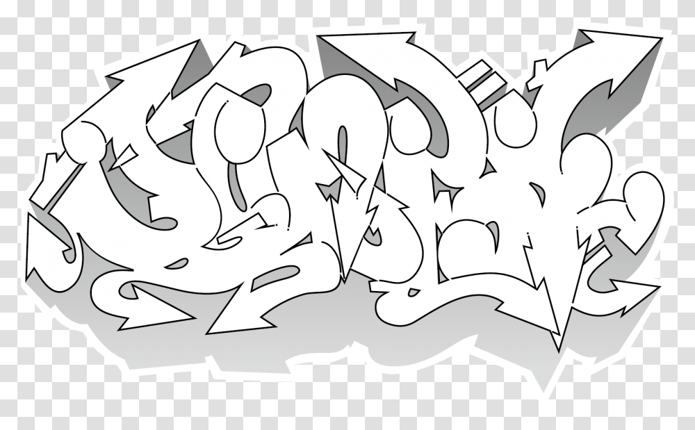 Graffiti Arrow Illustration, Handwriting, Alphabet Transparent Png