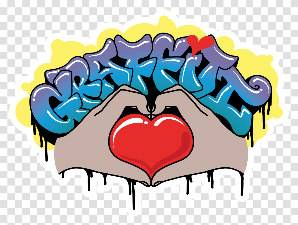 Graffiti Heart Graffiti Heart, Teeth, Mouth, Lip, Text Transparent Png