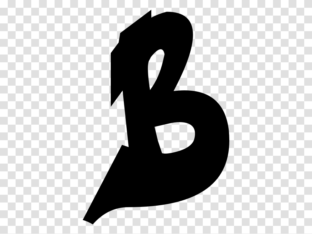 Graffiti Letter B, Gray, World Of Warcraft Transparent Png