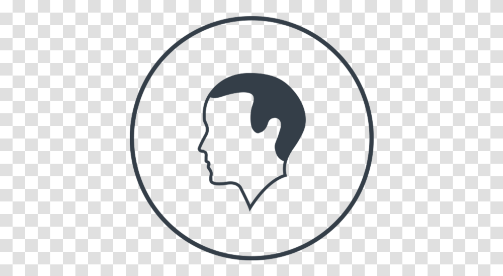 Grafic Profile Of A Man Grey Icon On Emblem, Label, Batman Logo Transparent Png