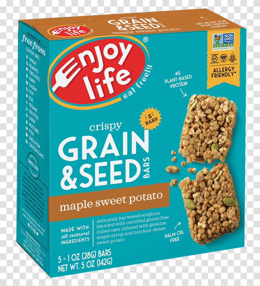 Grain Amp Seed Bars Enjoy Life Foods, Flyer, Poster, Paper, Advertisement Transparent Png