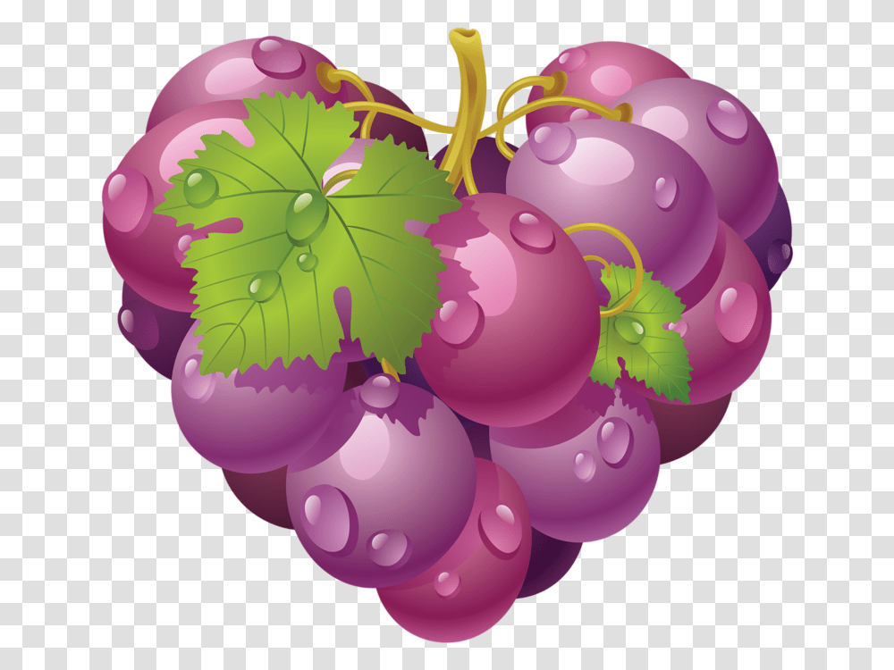 Grain De Raisin Images Background Play Heart Grapes, Plant, Fruit, Food, Balloon Transparent Png