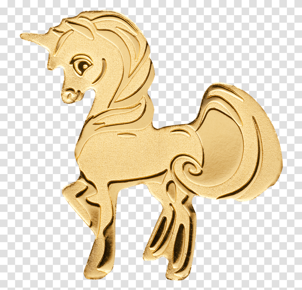Gram Palau Sweetest Unicorn 9999 Gold Coin Cartoon, Bronze, Figurine, Mammal, Animal Transparent Png