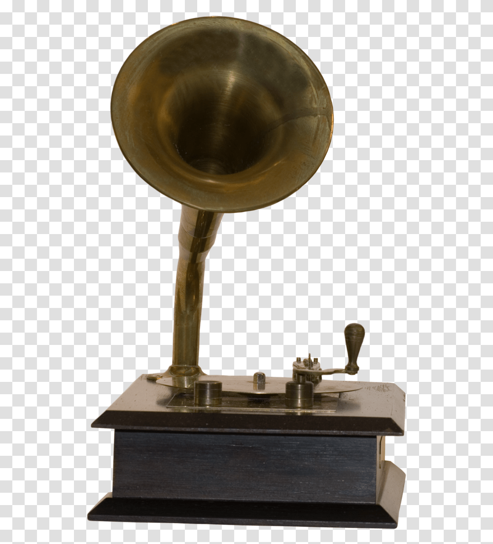 Gramophone Hd Mart Old Music Box, Musical Instrument, Brass Section, Horn, Lamp Transparent Png