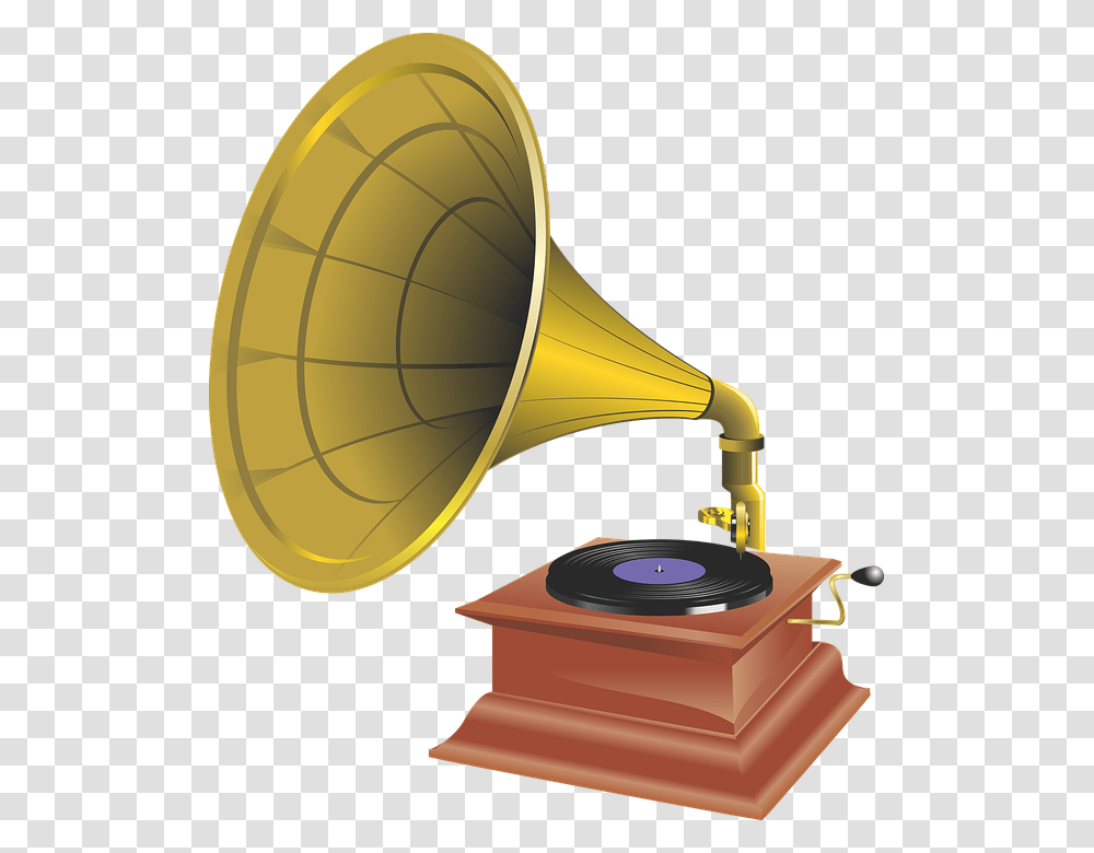 Gramophone, Horn, Brass Section, Musical Instrument, Helmet Transparent Png