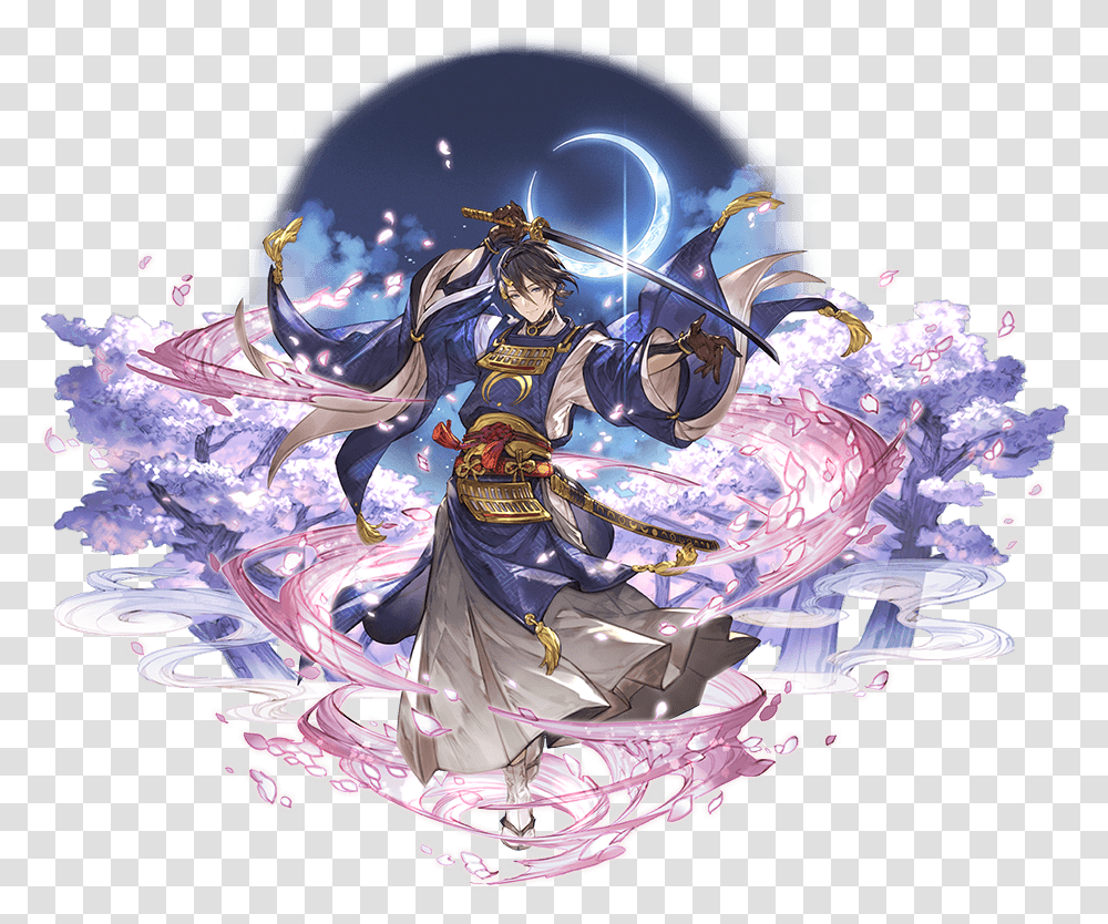 Granblue Continues To Have The Best Art Out Of Any Mikazuki Munechika Granblue Fantasy, Helmet, Person, Costume Transparent Png