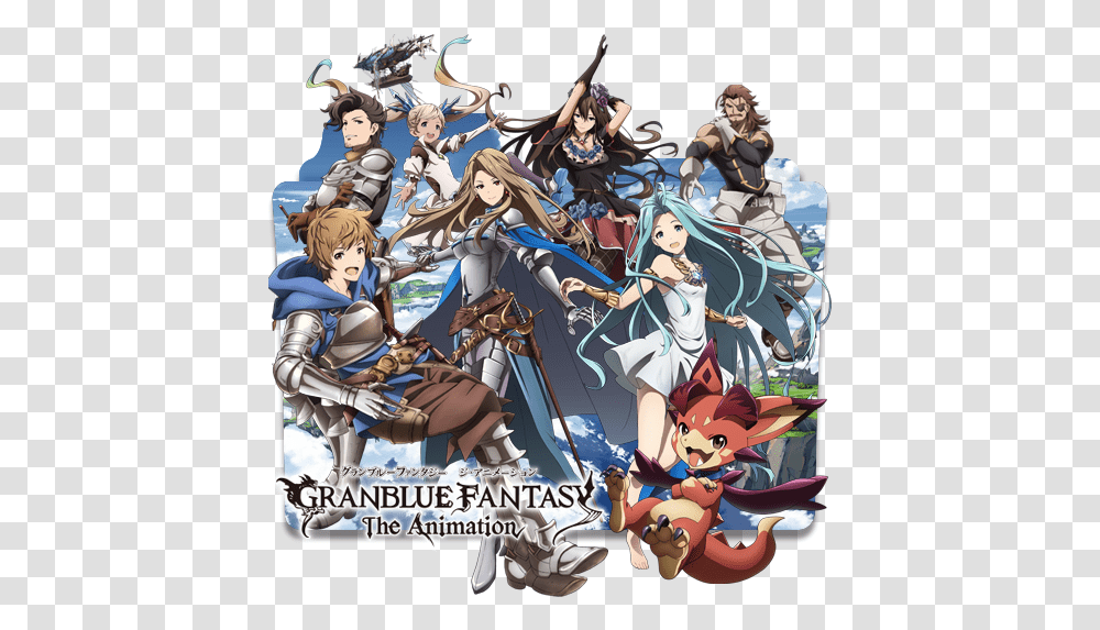 Granblue Fantasy The Animation - Anime Flash Granblue Fantasy The Animation, Comics, Book, Person, Human Transparent Png