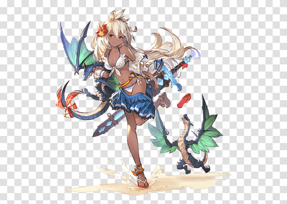Granblue Fantasy Zooey Summer, Person, Costume, Book Transparent Png
