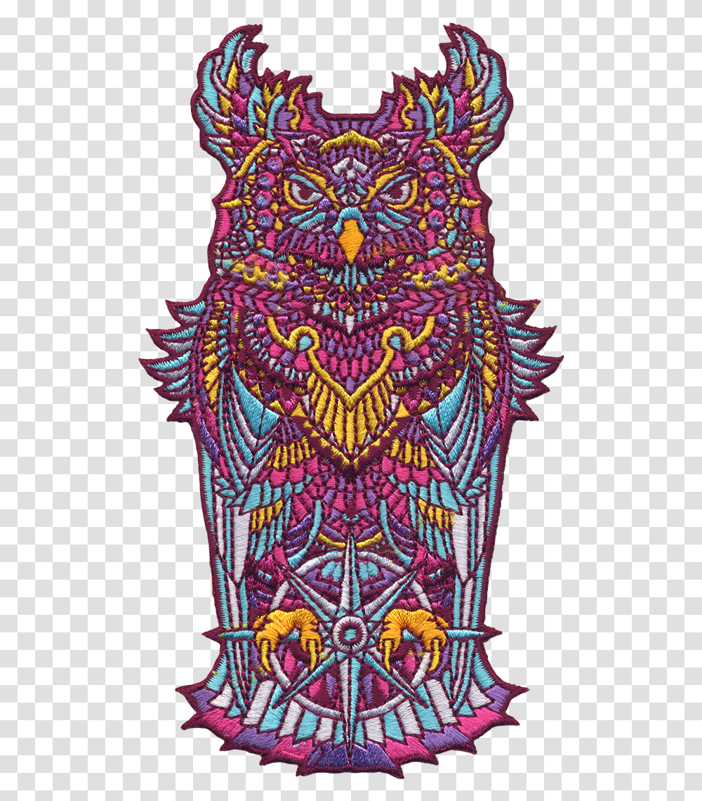 Grand Amethyst Owl, Pattern, Doodle, Drawing Transparent Png