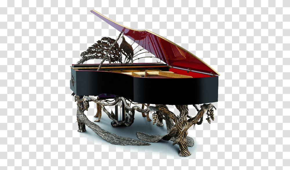 Grand Bohemian Piano Atlantic Music Center, Grand Piano, Leisure Activities, Musical Instrument, Crystal Transparent Png