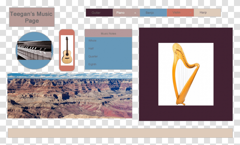 Grand Canyon, Harp, Musical Instrument, Leisure Activities, Lyre Transparent Png