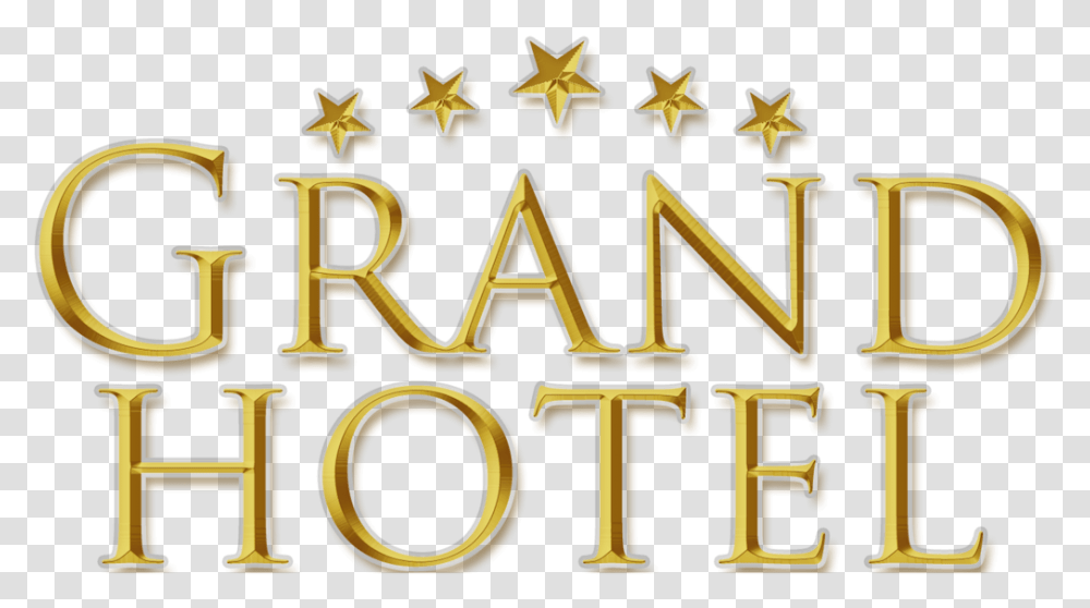 Grand Hotel Netflix Vertical, Text, Gold, Alphabet, Symbol Transparent Png