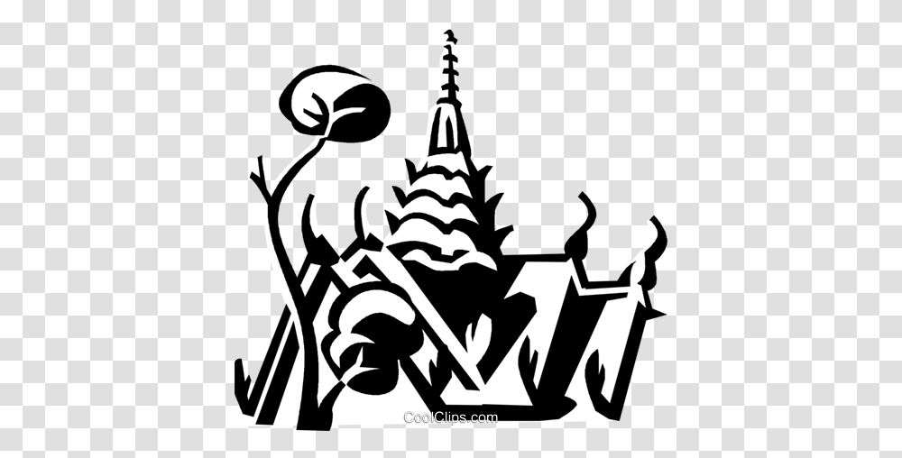 Grand Palace Bangkok Royalty Free Vector Clip Art Illustration, Stencil, Architecture, Building, Bird Transparent Png