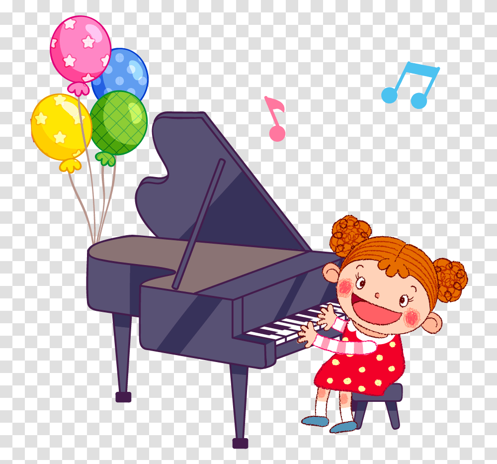 Grand Piano Clipart Cartoon Piano, Leisure Activities, Musical Instrument, Ball, Performer Transparent Png