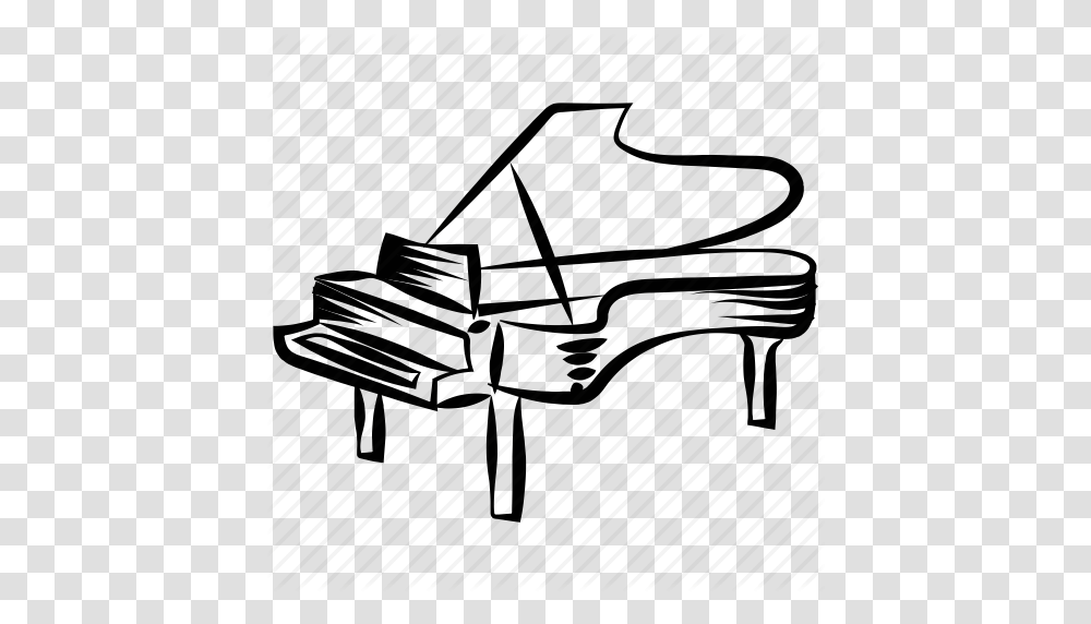 Grand Piano Music Musical Instrument Piano Pianoforte Icon, Plan, Plot Transparent Png