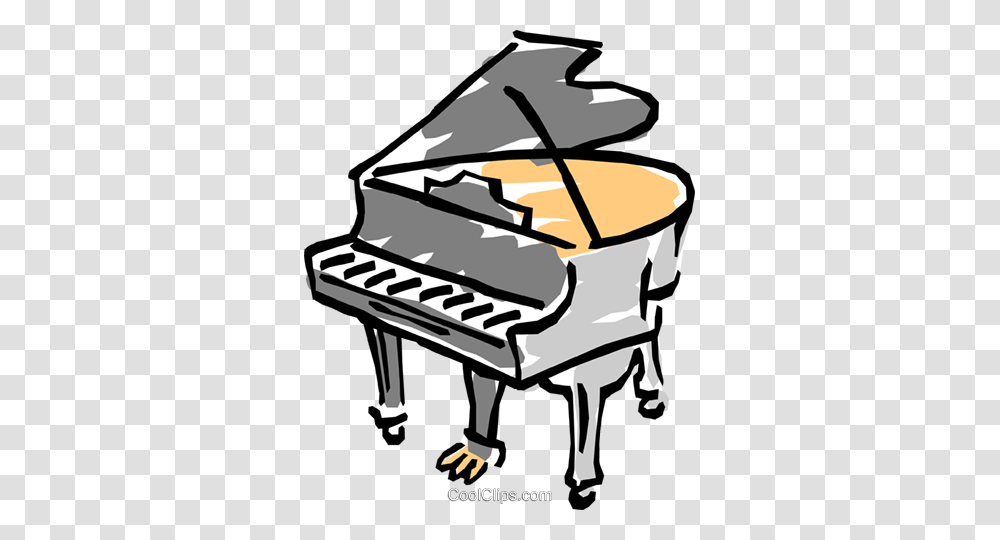 Grand Piano Royalty Free Vector Clip Art Illustration, Leisure Activities, Musical Instrument, Chair, Furniture Transparent Png