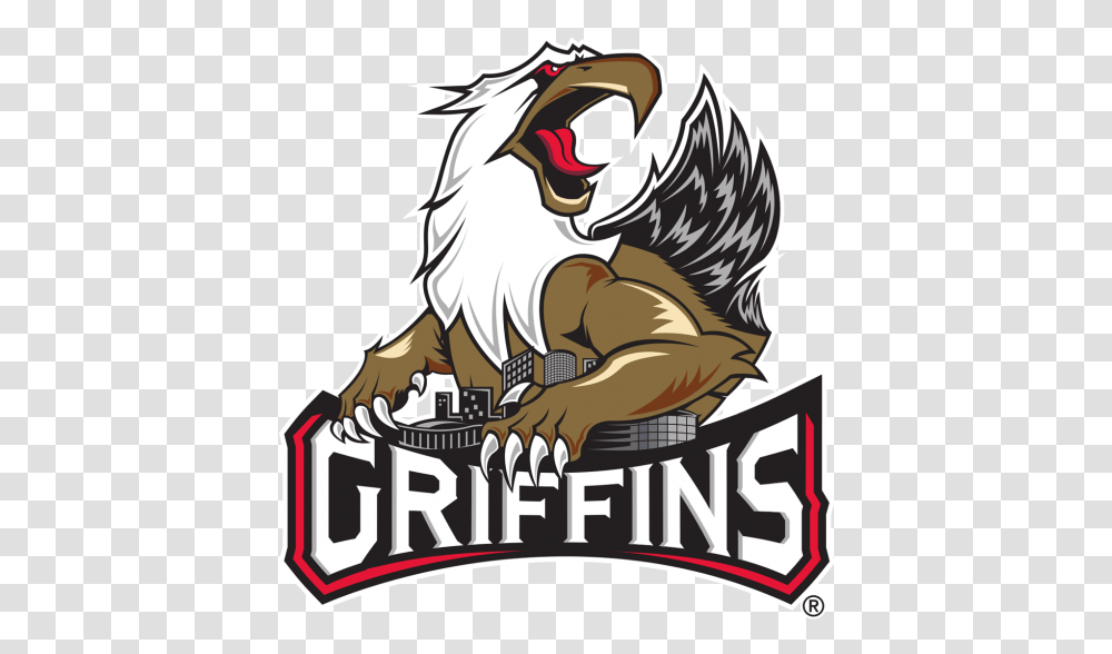 Grand Rapids Griffins Grand Rapids Griffins Logo, Vulture, Bird, Animal, Wildlife Transparent Png