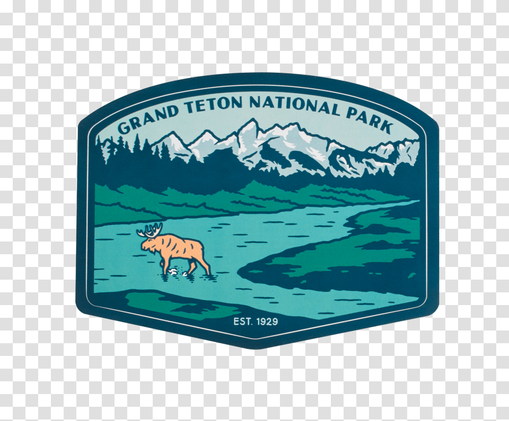 Grand Teton National Park Sticker Sendero Provisions Co, Nature, Outdoors, Label Transparent Png