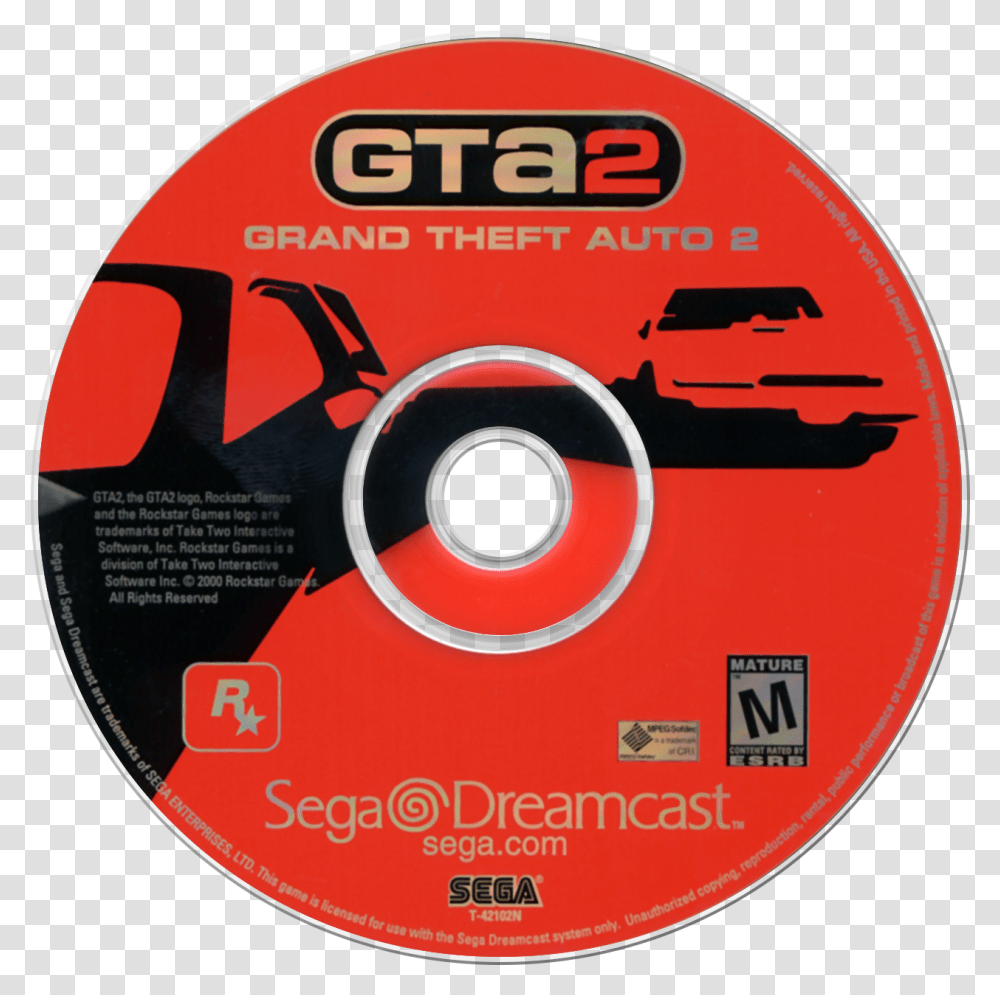 Grand Theft Auto 2 Details Launchbox Games Database Sega Dreamcast Gta 2, Disk, Dvd, Road Sign, Symbol Transparent Png