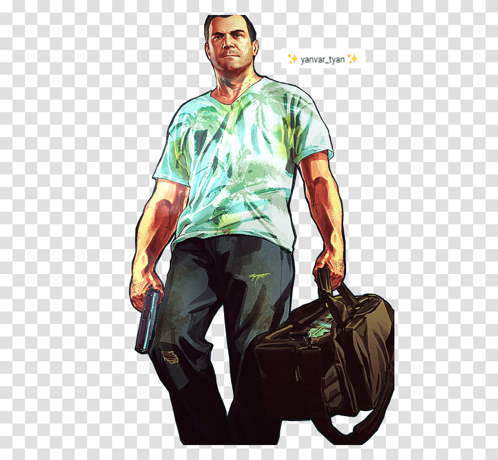 Grand Theft Auto 5 Fan Art, Person, Sleeve, Dj Transparent Png