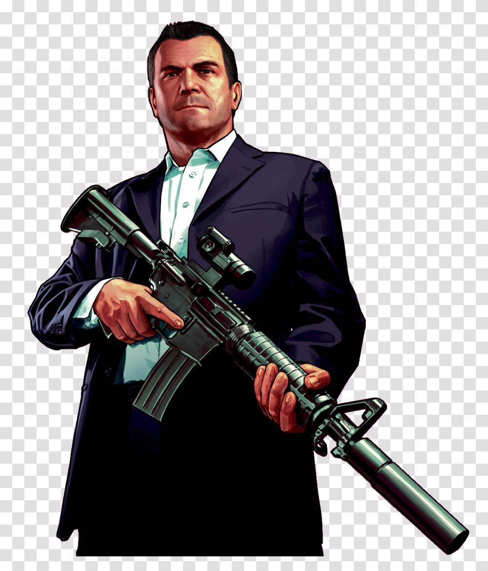 Grand Theft Auto Gta Gta, Person, Human, Gun, Weapon Transparent Png