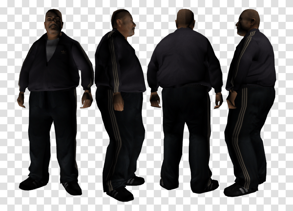Grand Theft Auto Gta San Andreas Skin Fat Black, Collage, Poster, Advertisement Transparent Png