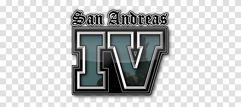 Grand Theft Auto San Andreas Iv Download File Mod Db Gta Iv Sa Logo, Text, Alphabet, Cross, Symbol Transparent Png