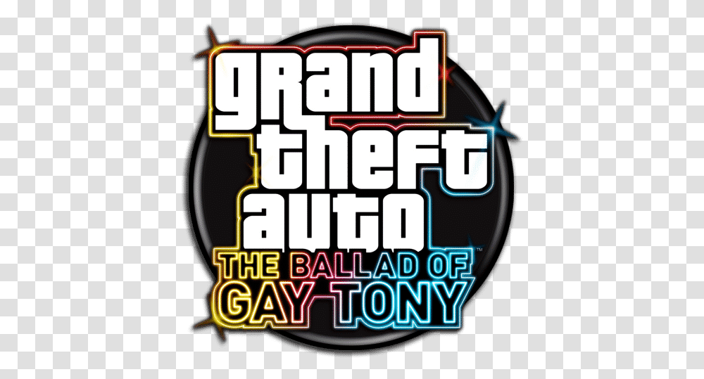 Grand Theft Auto The Ballad Of Gay Tony Download Gta The Ballad Of Gay Tony Logo Transparent Png