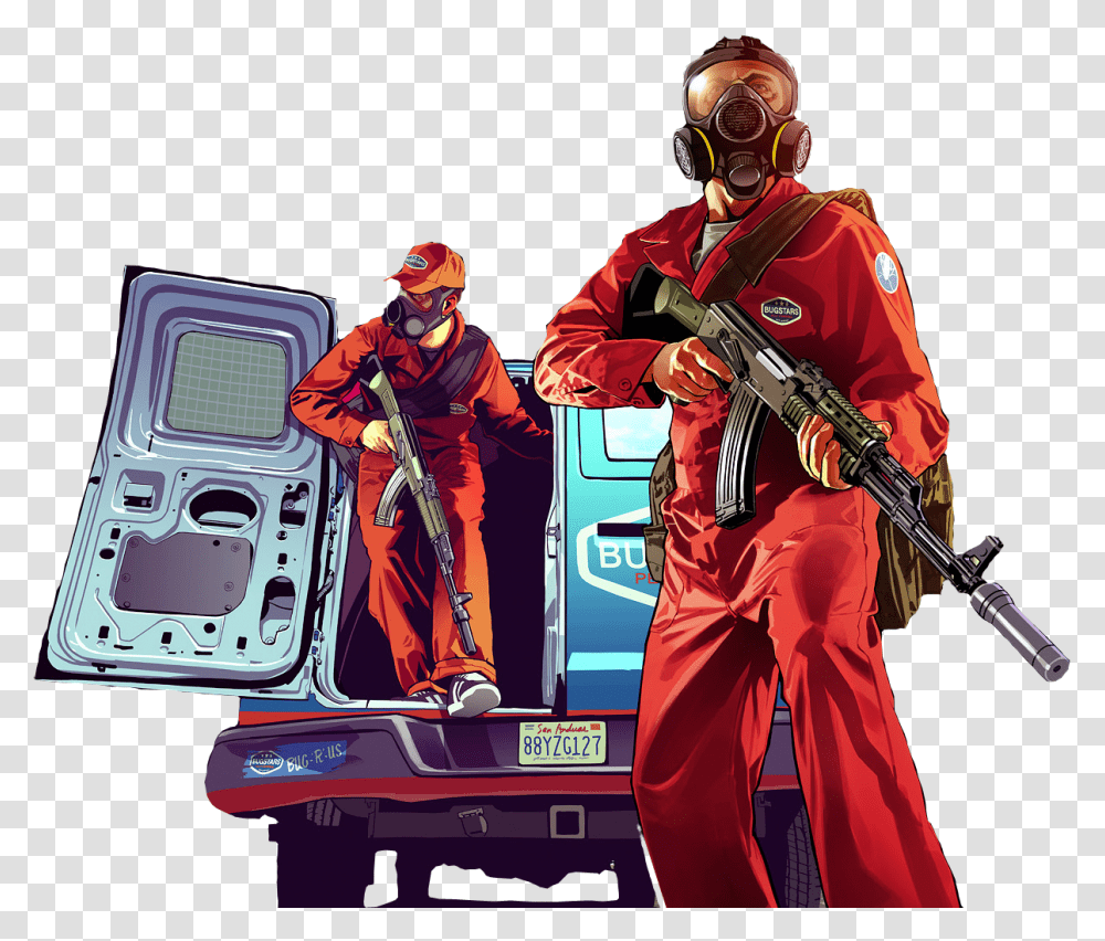 Grand Theft Auto V Game Free Grand Theft Auto V, Person, Gun, Weapon, Helmet Transparent Png