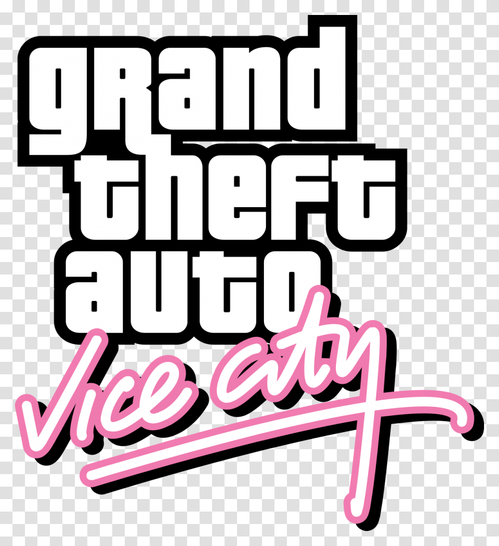 Grand Theft Auto Vice City Logo Gta Vice City Logo, Flyer, Poster, Paper, Advertisement Transparent Png