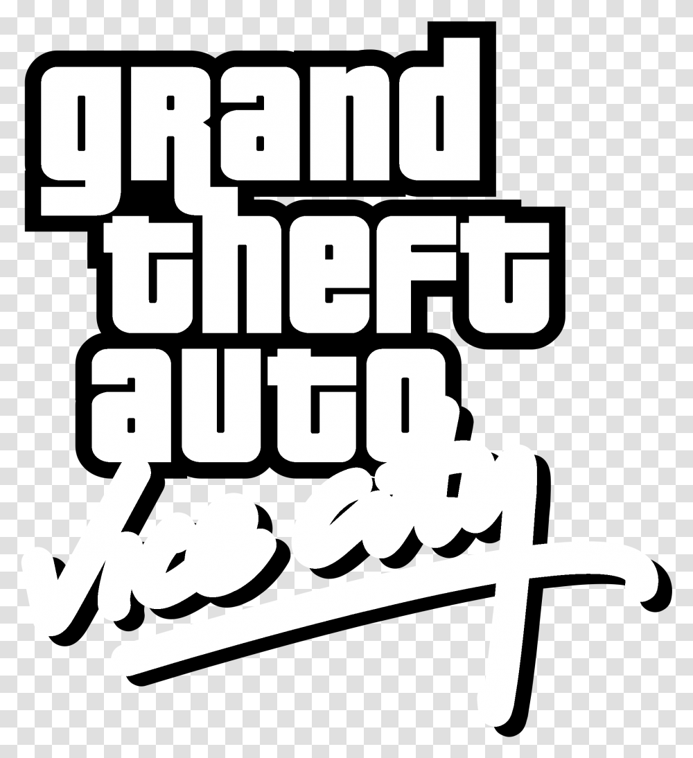 Grand Theft Auto Vice City Logo Gta Vice City Logo White, Text Transparent Png