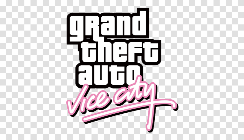 Grand Theft Auto Vice City Mac Linux Games Gta Vice City Logo, Flyer, Poster, Paper, Advertisement Transparent Png
