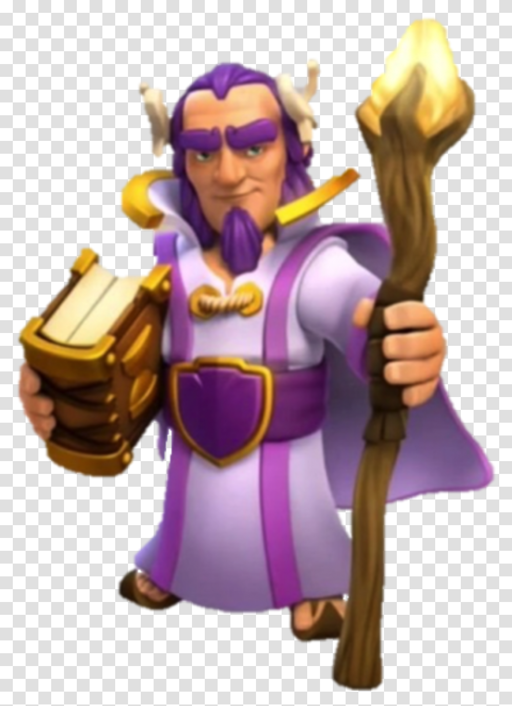 Grand Warden Info Clash Of Clans Grand Warden, Costume, Figurine, Hand, Person Transparent Png